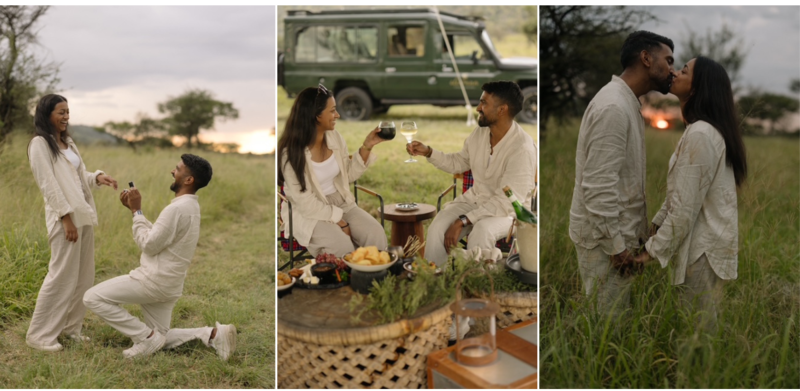 Forlovelse i Serengeti.