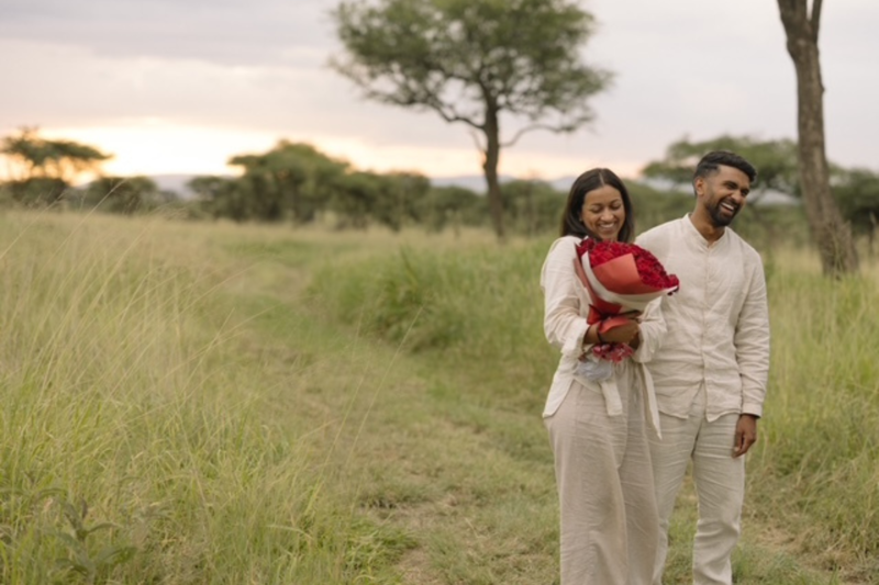 Forlovelse i Serengeti.