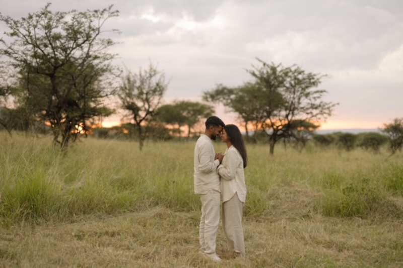 Forlovelse i Serengeti.
