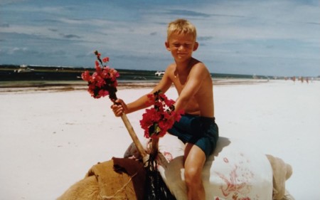 Kamelridning på Diani Beach, Kenya, 1996