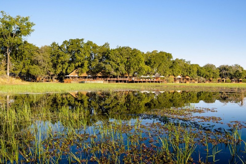 Utrolig vakre utsikter i Okavango-deltaet.