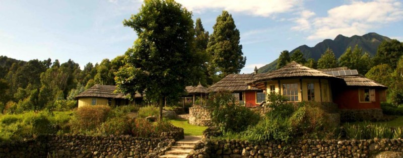 Mount Gahinga Lodge, en fantastisk lodge ved foten av fjellet.