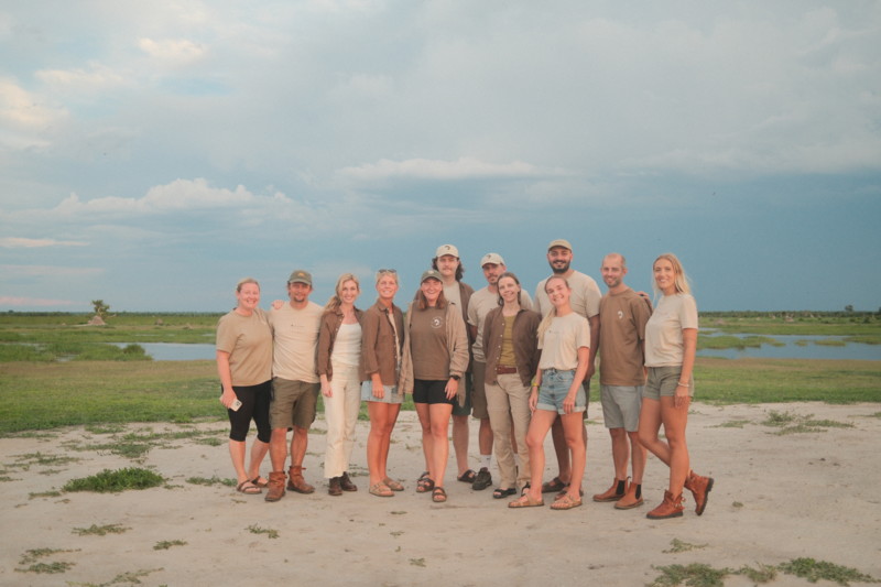 Safarireisers team ved Okavangodeltaet