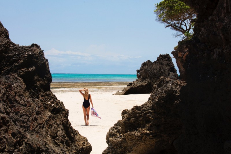 Bade på Chale Island